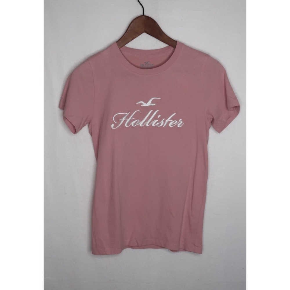 Hollister Womens XS 2pc Logo Baby Tee Bundle Pink Black Y2K Preppy Casual NWT